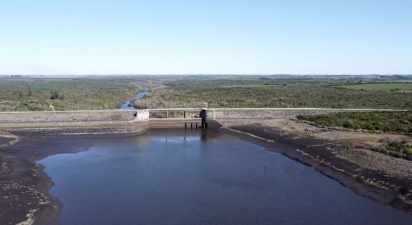 Crisis hídrica en Uruguay: las reservas de agua potable al 1,8%