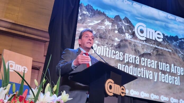 Massa anunció incentivos a las exportaciones de pymes