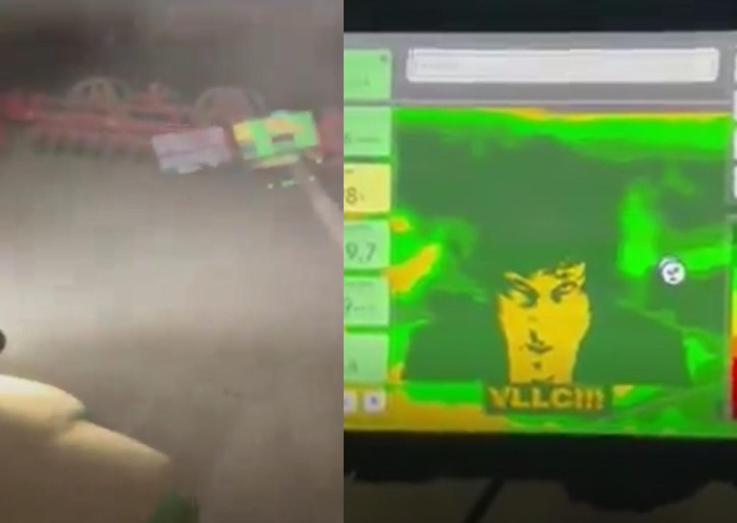 Sembró el rostro de Milei en su campo y se volvió viral: “Para que lo vea Elon Musk desde el satélite”