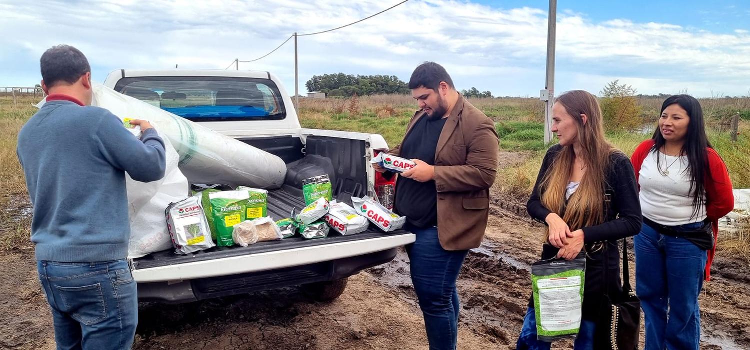 El MDA asistió a productores de la Agricultura Familiar que fueron afectados por tormentas en Azul
