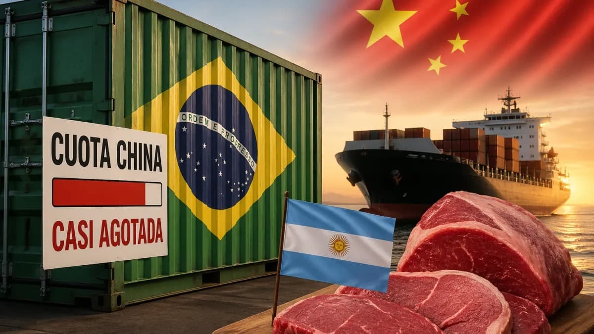 Brasil está a un paso de cumplir su cuota cárnica a China y abrirá una oportunidad "única" para la Argentina